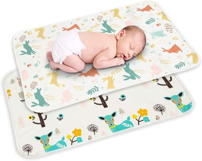 Luier Veranderende Pad - Aankleedmat Herbruikbaar - Baby Verzorgen - 100% Lek Proof - 50x70 cm - Grijs