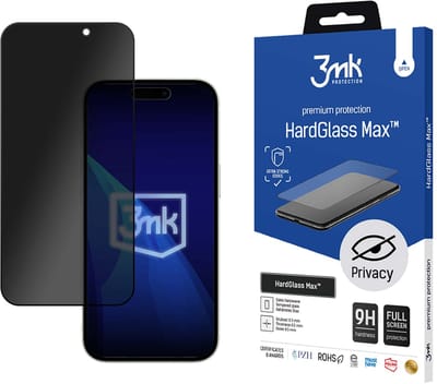 Apple iPhone 16 Pro Max - 3mk HardGlass Max Privacy Zwart