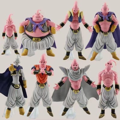 Willekeurig 1 Stuk Anime Dragon Ball Z Figuur Majin Buu Dikke Buu PVC Actiefiguren Verzamelfiguur Speelgoed Voor Kinderen Cadeaus gray