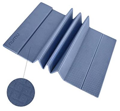 Opvouwbare Yoga Mat - Antislip, Lichtgewicht en Draagbaar - 1/4 Inch Dikke Trainingsoefenmat voor Thuis en Reizen