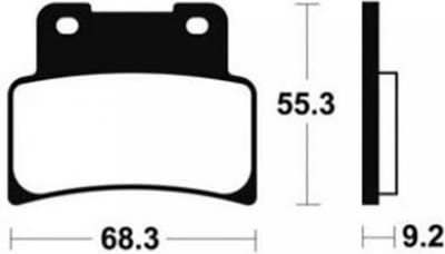 Paar Bendix MF344 voorremblokken voor 2009 Aprilia 750 Dorsoduro motorfiets