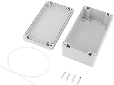 Elektrische Projectbox - Instrumentenkoffer - Elektronica Beschermen - IP65 Waterdicht - 16 x 9 x 6 cm - Grijs