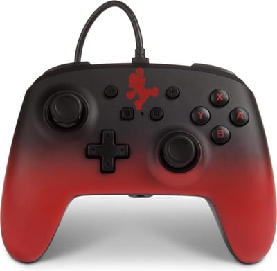 PowerA Enhanced Wired Controller for Nintendo Switch - Mario Silhouette - Wired Controller - Nintendo Switch