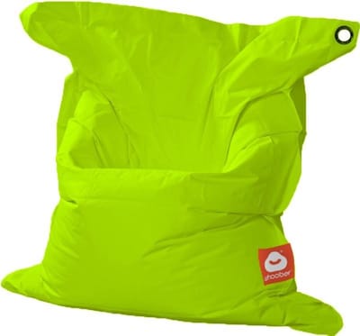 Whoober rechthoek zitzak St. Tropez M outdoor limoen groen - Wasbaar - Voor binnen en buiten