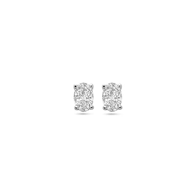 Zilver Gerhodineerd Oorknoppen Zirkonia 1338931