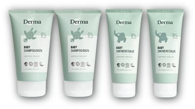 Derma Baby pakket - 2 x shampoo & lichaam + 2 x billenzalf