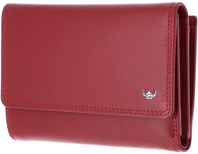 Golden Head Leren portemonnee Polo RFID Protect Damenbörse 2829 Rot donkerrood