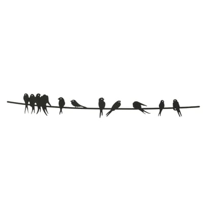 Decoris Muurdeco vogel ijzer L60-W1.3-H6.6cm