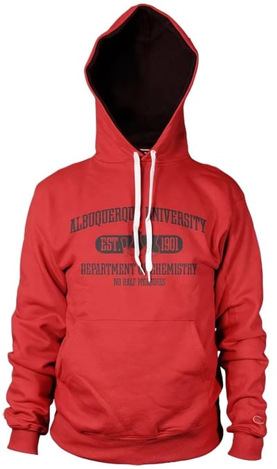 Breaking Bad Albuquerque Unive en Hoodie van de afdeling Scheikunde SH-3-15682-H22-13rsit