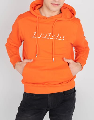 Invicta blouse Hoodie Mannen oranje