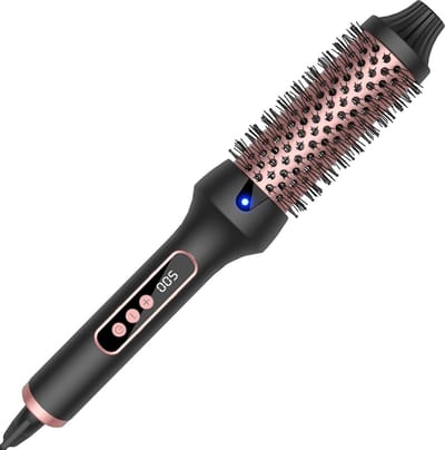 LCD-display ionen thermische borstel krultang - hete borstel ronde borstel voor haarstyling - warme borstel stijlborstel haarstyler - 38 mm