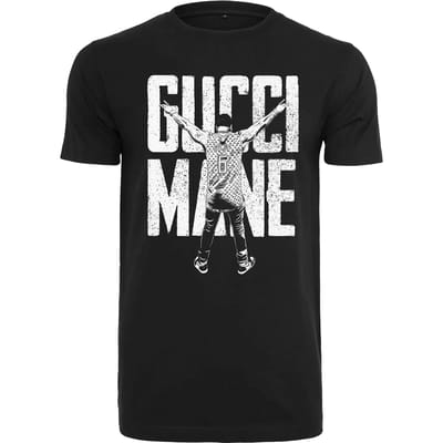 Merchcode T-shirt Gucci Mane Guwop ' Stance ' T-shirt Zwart