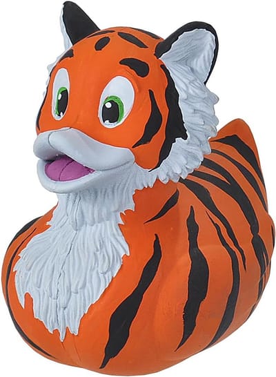 Leuke Rubberen Eend in Tijger-Stijl - Perfect Cadeau voor Kinderen en Volwassenen