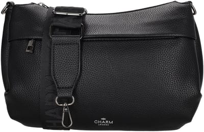 Charm London Pentonville Schoudertas - Crossbodytas - Verstelbare/Afneembare Schouderband - Praktisch - Vakken - Zwart