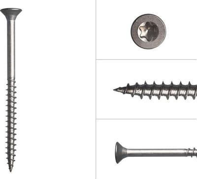 Wovar Spaanplaatschroeven RVS A2 5 x 60 mm Torx 25 | 200 Stuks