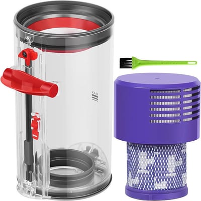Geschikt voor dyson V10 SV112 SV13 Accessoires voor stofzuigers stofopvangbak voor het vervangen van stofopvangbak + filter + borstel -3 stuks