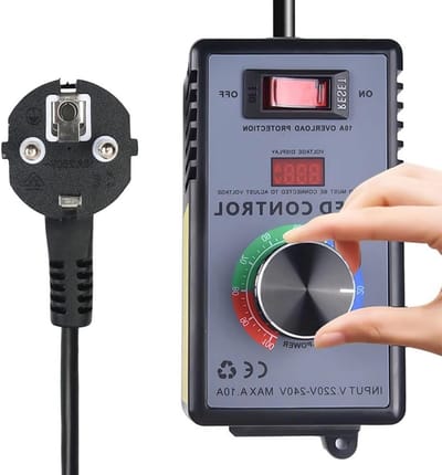 Snelheidsregelaar voor 230 V motoren, 15 A, 4000 W - Voltage regelaar voor ventilatoren, handboormachines en cirkelzagen