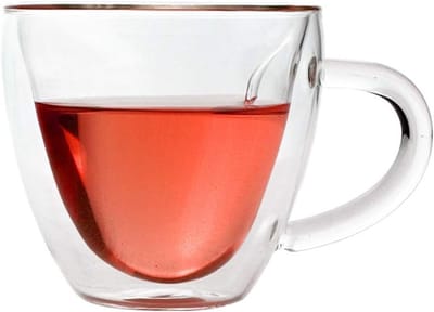 Dubbelwandige Geïsoleerde Glazen Koffiemokken in Hartvorm - Ideaal voor Thee, Melk en Koffie, 180ml of 240ml