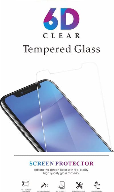 Multimedia & Accessoires 6D Tempered Glass Screen Protector geschikt voor Samsung Galaxy A33 5G – Transparant - Screenprotector – Displayfolie – Gehard Glas – Glas
