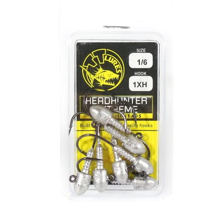 Tackle Tactics TT Head Hunter Extreme Tête plombée 1/6 oz 1 XH 7/paquet (1470) black