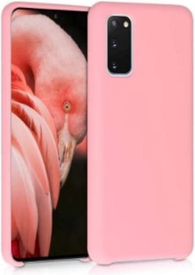 LuxeBass Hoesje geschikt voor Samsung Galaxy S20 Plus siliconen hoesje - Licht roze - telefoonhoes - gsm hoes - gsm hoesjes