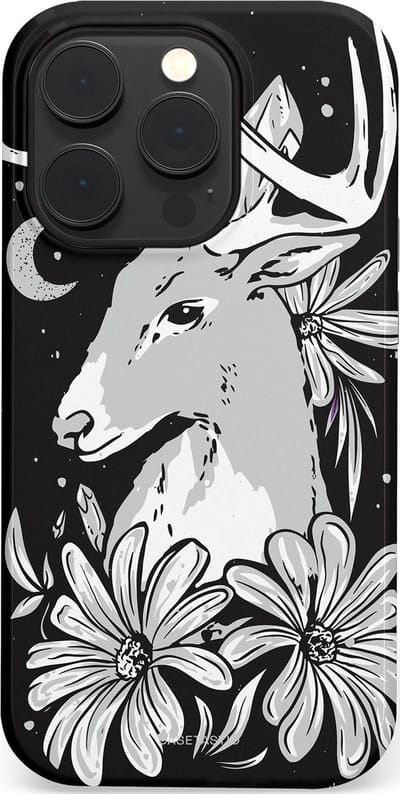 Casetastic Hoesje Geschikt voor Apple iPhone 14 Pro Magsafe - Stijlvolle Beschermende Duo-layer Case - Lunagewei