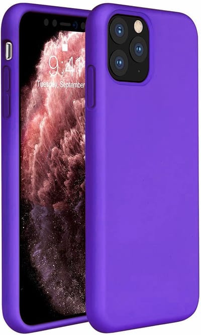 ShieldCase Silicone case geschikt voor Apple iPhone 12 Pro Max hoesje - optimale bescherming - perfecte pasvorm - TPU Materiaal - donkerpaars