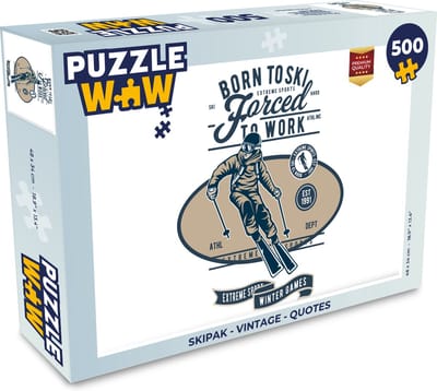 Puzzel Skipak - Vintage - Quotes - Legpuzzel - Puzzel 500 stukjes