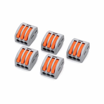 PCT lasklem set 5 stuks - 3-voudige verbindingsklem 0.08-4mm² | IP20 hersluitbaar