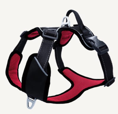 Petlando Hondenharnas Outdoor Rood&Zwart - Hondentuig - Xs 38-46 Cm