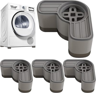Wasmachine Antitrillingsmat - Geluidsreducerende Pads - Stabiliseren Apparaten - Antislip Stabiliteit - 4 Stuks