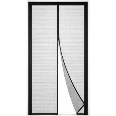 Ceruzo Deurgordijn 100x230 cm – Magnetisch – Vliegengordijn – Zwart- Klittenband