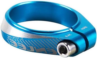 Fiets Zadelpenklem - Zadelklem Fiets - Zadelpositie Verstellen - Lichtgewicht Aluminium - 31.8 mm - Blauw