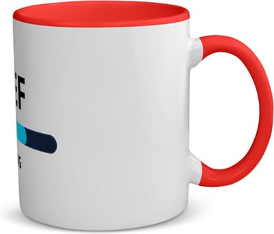 Akyol - neef loading koffiemok - theemok - rood - Neef - ochtendkoffie laden - verjaardagscadeau - verjaardag - cadeau - cadeautje voor neef - neef artikelen - kado - geschenk - gift - 350 ML inhoud
