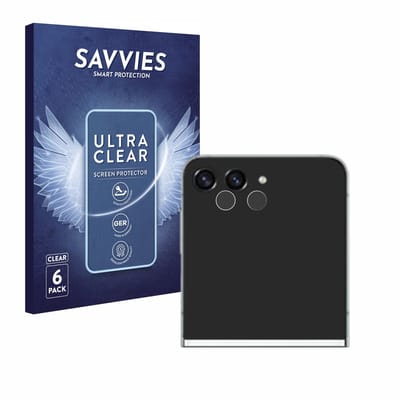 Savvies - Screenprotector voor Samsung Galaxy Z Flip 5 (ALLEEN Camera Lens) - Folie Beschermfolie transparant 6 Stuks