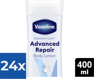 Vaseline Intensive Care Advanced Repair Bodylotion 400 ml - Voordeelverpakking 24 stuks