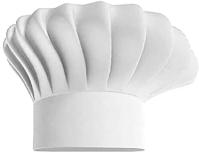 Elastische Verstelbare Koken Hoofddeksels voor de Keuken - Wit