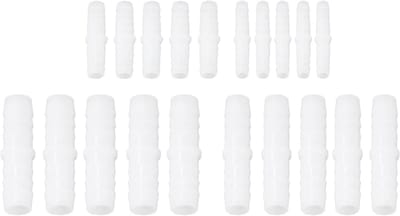 10 Stuks Plastic Slangverbinder - Rechte Gelijke Barbed Splicer voor Slangen, Buizen en Aansluitingen voor Lucht, Water en Brandstof (6-6mm)