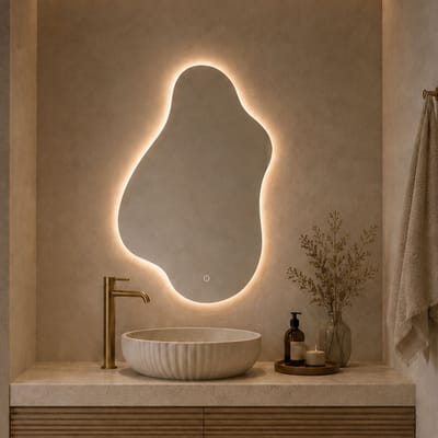 Milton & Oldbrook Wandspiegel met Verlichting 70 x 100 cm Cervo