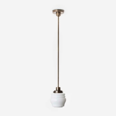 Hanglamp Bloemknop 20's Brons - Art Deco Trade