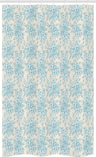 ABAKUHAUS Douchescherm – Tuin Rozenromantiek – 120x180 cm – Polyester – Waterafstotend