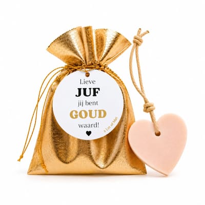 Cadeau Juf - Einde Schooljaar - Zeephart in Gouden Cadeauzakje - a Lot of Mat