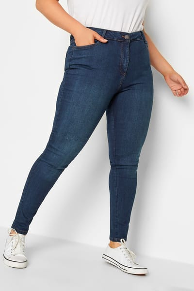Yours For Good Ava Skinny Jeans Met Stretch In Indigoblauw Size 42