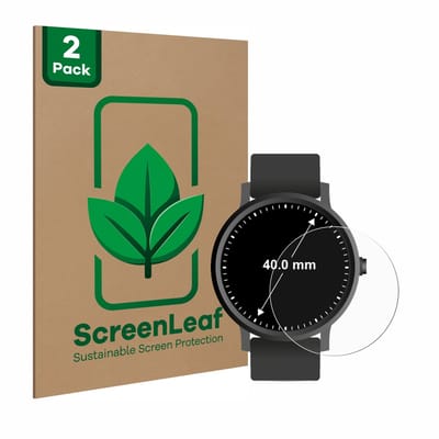 2 Stuks Screenprotector voor Horloges (Rond, ø: 40 mm) - Hoogwaardige Beschermfolie transparant