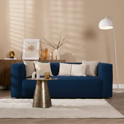 Bronx71® Velvet bank 2,5-zits Memphis blauw