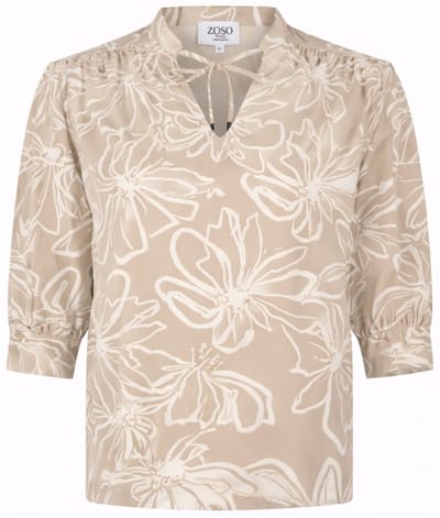 Zoso T-shirt Marloes 261 Sand Stone Dames Maat - M
