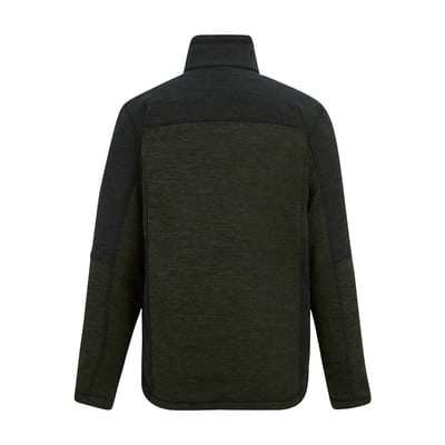 Regatta Highton Fleece Volledige Rits Midlayer voor Heren (Donker Khaki/Zwart)