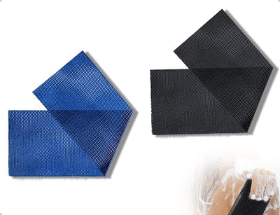 Dailygoods- Netspons Set van 2 - Afrikaanse Badspons - Body-Rugwasnet - Lange Nylon Rugwashandjes - 30 x 80 cm - Goede Droogprestaties