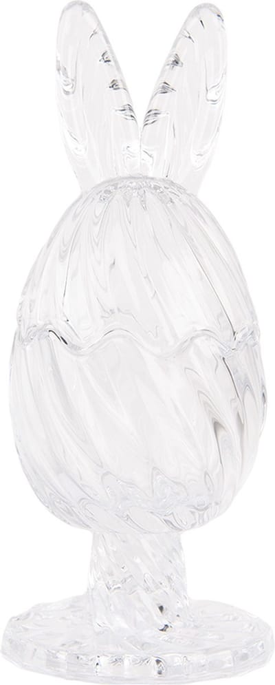Clayre & Eef Glazen potje Ei Ø 9x22 cm Transparant Glas