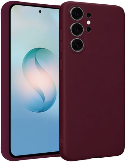 Hoesje - Geschikt voor Samsung Galaxy S26 Ultra - Sterk & Shockproof - Siliconen Case - Hoes Cover - Telefoonhoes - Aubergine